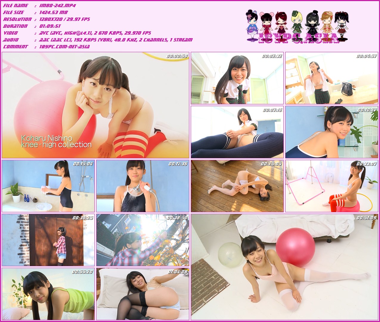 IMBD-242 Koharu Nishino - HD 720p + bonus，IMBD-242 Koharu Nishino + bonus Blu-ray